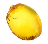 DECORNIJIA Lifelike Artificial Lemon Fruit Simulation for Home Décor, Realistic Glass Lemon Model with Miniature Design, Kitchen Ornament and Table Display Decoration for Party