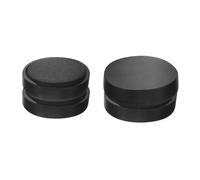 DECORNIJIA Magnetic Cowbell Mute Magnets with Secure Attachment and Effective Noise Reduction 4pcs for Instruments Black Magnet Material for Cymbal and Cowbell Silence