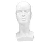 DECORNIJIA Male Mannequin Head Display Model for Wigs Hats Glasses Headpieces Multi Purpose Support for Styling and Adornment Salons Personal Use Vivid Realistic Design for Optimal