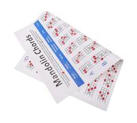 DECORNIJIA Mandolin Chord Chart Large Colorful Printed on Copperplate Paper Practical Mandolin Fretboard Notes Diagram for Musical Instrument Supplies in Uk