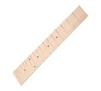 DECORNIJIA Maple Ukulele Fingerboard Fret Wooden Fretboard Replacement for DIY Guitar Repair with Black Position Dots Easy Installation and Design