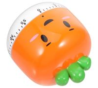 DECORNIJIA Mechanical Cartoon Kitchen Timer Cute Carrot Shape Manual Countdown Tool for Cooking Baking Classroom Use Environment Friendly Timer