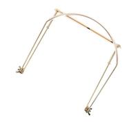 DECORNIJIA Metal 24-hole Harmonica Neck Holder Stand, Gold Harmonica Clip Rack for 10 to 24 Hole Mouth Organs, Convenient Neck-hanging Support for Beginners and Performing Musicians