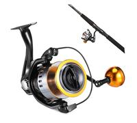 DECORNIJIA Metal Spinning Reel Lightweight Fishing Wheel for Freshwater and Saltwater Sea Fishing Metal Frame Smooth Operation Aerodynamic Design for Precision Casting
