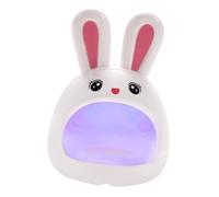 DECORNIJIA Mini Bunny UV LED Nail Lamp Portable Gel Curing Light for Manicure Gel Polish Fast Drying Abs Nail Dryer for Home and Salon Use
