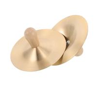 DECORNIJIA Mini Hand Cymbals with Handles Copper Finger Cymbals for Dancing and Percussion Portable Music for School Stage Rhythm Practice
