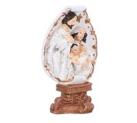 DECORNIJIA Mini Jesus Baptism Statue Resin Figurine Christmas Ornament Christian Nativity Table Decor Catholic Home Decoration Spiritual Holiday Celebration