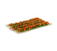 DECORNIJIA Mini Landscaping Grass Tufts Model Building Trees in Resin Orange for Micro Landscape and Soldier Scene Decoration