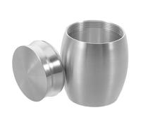 DECORNIJIA Mini Urn for Ashes Small Aluminum Alloy Engravable Tiny Remains Holder for Pet Human Memorial Celebration of Life Decor