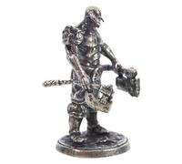 DECORNIJIA Miniature Japanese Samurai Figurine Cupronickel Bushido Warrior Statue Historical Accuracy Collectible Medieval Asian Ancient Sculpture Home Office Decoration