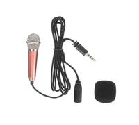 DECORNIJIA Miniature Recording Microphone for Phone Compact Handheld Singing Mic Portable Karaoke Mic for Podcasting Interview Live Streaming Compatible with Devices