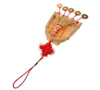 DECORNIJIA Money Broom Pendant Lunar New Year Decorations Brush Dust Tassels Chinese Knot Decor Chinese Decorations Bamboo