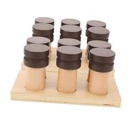 DECORNIJIA Montessori Wooden Smell Sensory for Learning Training Safe Smooth Wood Material Portable and Smell Recognition