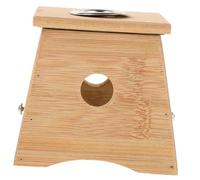 DECORNIJIA Moxibustion Box with Strap for Full Body Use Single Hole Design for Heat Distribution Portable Natural Wood Moxa Stick Burner for Home Therapy