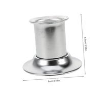 DECORNIJIA Moxibustion Fire Extinguishing Base Stick Holder Fire Extinguisher Holder Stainless Steel Silver