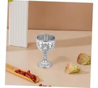 DECORNIJIA Multi-Function Zinc Alloy Wine Goblet Vintage Retro Design Household Liquor Cup Royal Goblet Glasses for Banquets and