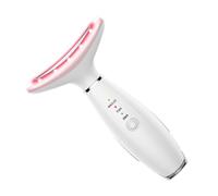 DECORNIJIA Multifunction Neck Massager Skin Care Device Face Massager Wrinkle Reduction Tool for Neck Lifting and Tightening White English Manual for Anti-aging Care