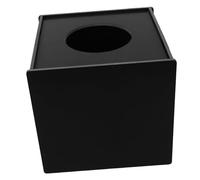 DECORNIJIA Multifunctional Black Lottery Collecting Box with Construction for Raffle Ball Games Comment and Suggestion Storage for Parties Weddings Annual Meetings and Office Events
