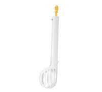 DECORNIJIA Multipurpose Long Handled Whisk and Cooking Tong for Kitchen Use Easy Grip Food Clamp for Eggs Bread Syrup and Salad Mixing White Household Kitchen Gadget