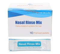 DECORNIJIA Nasal Rinse Salt Packets 2.7G X 40 Sachets Saline Solution Iodine-Free Fast Dissolving Nasal Cleaner Nose Cavity Protector and Sinus Care