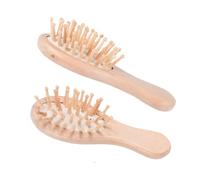 DECORNIJIA Natural Beech Wooden Hair Brush with Cushion Soft Scalp Massage Comb for Gentle Detangling and Relaxation Ergonomic Paddle Design for Home and Hotel Use