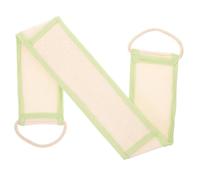 DECORNIJIA Natural Exfoliating Loofah Back Shower Scrubber with Pull Strap Long Handle Bath Washcloth for Men and Women Gentle Skin Cleansing and Exfoliation Suitable for Back and Legs Shower
