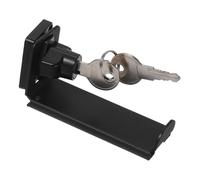 DECORNIJIA No-Drill Right Angle Bedroom Door Lock with Key Anti-Theft Sliding Door Latch Easy Install Privacy Hasp for Cabinets and Bathrooms at Home