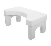 DECORNIJIA Non-Slip Toilet Foot Stool for Adults Thickened Plastic Bathroom Step Stool for Home Use Pregnancy Support and Squatting Aid