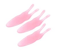 DECORNIJIA Nose Massage Tools 3pcs Set Resin Two-prong Scrapers for Facial Acupressure and Nasal Health Massage, Pink Nose Bridge Massager Suitable for Self-care and Relaxation
