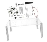 DECORNIJIA Open Air Computer Case Stand Transparent Open Frame Chassis Bracket Compact Design for Uatx Motherboard Testing Stable Base for Easy Installation and Component Evaluation