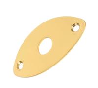DECORNIJIA Oval Gold Guitar Jack Plate Gt23 with Screws Guitar Input Jack Socket Plate and Bass