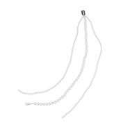 DECORNIJIA Pearl Hair Clip Long Hairpin Strings Hairclip Fashion Headdress Hair Chain Decoration for Girls Women Ponytail Decor Festival Accessories Pearls