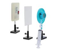 DECORNIJIA Physics Teaching Tool Water Filling Zoom Lens Kit with Stand for Optical Refraction Experiments - Science Optics Classroom Equipment for Light Behavior and Lens Measurement