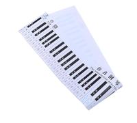 DECORNIJIA Piano Keyboard Practice Paper Red Pvc Printing Anti-ink with Key Ratio Design for Teacher Teaching and Beginner Students in Piano Practice