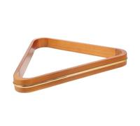 DECORNIJIA Pine Wood Triangle Billiard Rack Pool Ball Storage Organizer for Snooker and Pool Tables Wear Resistant Frame for Standard Balls Billiards Accessory for Home and Tournament Use