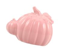DECORNIJIA Pink Ceramic Pumpkin Decor Small Thanksgiving Centerpiece Vintage Fall Harvest Figurine Modern Farmhouse Autumn Mantel Statue for Office Living Entryway