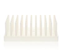 DECORNIJIA Place Plastic Test Tube Rack for Lab Use Scientific Test Tube Holder and Drying Stand for Home School and Research Institutes White Blue