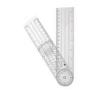 DECORNIJIA Plastic Spinal Goniometer PVC Goniometer Reading and Easy to Carry Features, Angle Ruler for Home Recovering from Surgery, Sturdy Gauge Tool and Protractor Angle Ruler