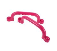 DECORNIJIA Playground Safety Handles Plastic Non Slip Hand Grips for Outdoor Indoor Playset Climbing Frame Jungle Gym Pink Ergonomic Design