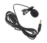 DECORNIJIA Portable Clip-on Microphone with Abs Material and Simple Clip Design, for Interviews and Live Broadcasts, Black Lapel Mic with High Noise Reduction Ratio ≥60db and Frequency