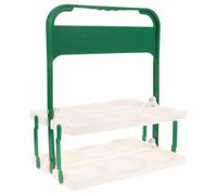 DECORNIJIA Portable Foldable Plastic Beer Bottle Rack Drink Holder for Homes and Backyard, Multi-Bottle Transport Carrier with Sl ppearance, Suitable for 16 32oz Bottles