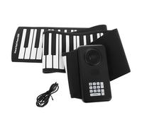 DECORNIJIA Portable Foldable Roll-up Piano Keyboard Battery Operated with Built-in Speaker Clear Sound Electronic Silicone Keyboard for Travel and Beginners