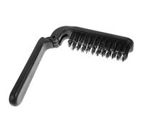 DECORNIJIA Portable Folding Beard Brush with Boar Bristles Compact Travel Mustache Grooming Brush for Men for Straightening and Styling Beard Hair