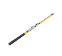 DECORNIJIA Portable Golden Telescopic Fishing Rod Soft Tailed Extension Lightweight Sea Fishing Pole with Metal Guide Rings and Slip Grip for Easy Operation and Heavy Duty Use