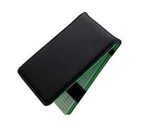 DECORNIJIA Portable Golf Score Recording Notebook PU Leather Black Compact Lightweight Score Keeping Book for Men and Women Stylish Golf Scorecard Holder for Match and Practice