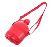 DECORNIJIA Portable Military Marching Kettle with Single Shoulder Strap Outdoor Water Bottle for Hiking Camping and Survival Lightweight Red Carrying Flask for Travel and Outdoor Activities