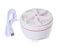 DECORNIJIA Portable Mini Ultrasonic Folding Washing Machine Travel Washer for Underwear Socks and Light Clothes PP Material Compact Collapsible Design for Business Trips and Home Use