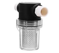 DECORNIJIA Portable Pipeline Water Filter with Mesh PVC Screen Easy Install Garden Irrigation Strainer for Clean Water Inline Pump Filter for Home Farm and Garden Use