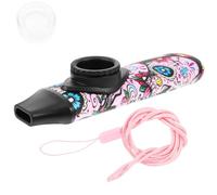 DECORNIJIA Portable Plastic Kazoo for Bright Color Musical Instrument Simple to Play Small Kazoo with Lanyard and Film for Music Interest and Rhythm Development