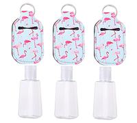 DECORNIJIA Portable Refillable 30ml Hand Bottle Set with Protective Covers 6pcs Small Empty Bottles for Hand Sanitiser and Lotion for On-the-go Use